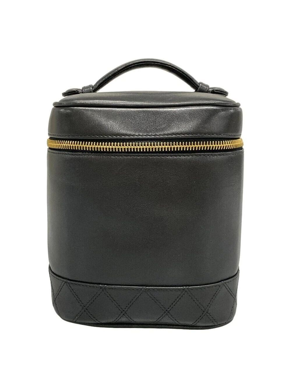 CHANEL Bicolore Black Lambskin Vanity Bag bran673-100325